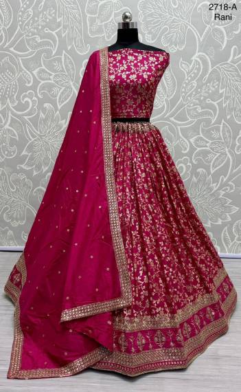 DN 2718 BY SAGAR IMPEX RIMZIM VISCOUS LEHENGA CHOLI EXPORTER IN INDIA